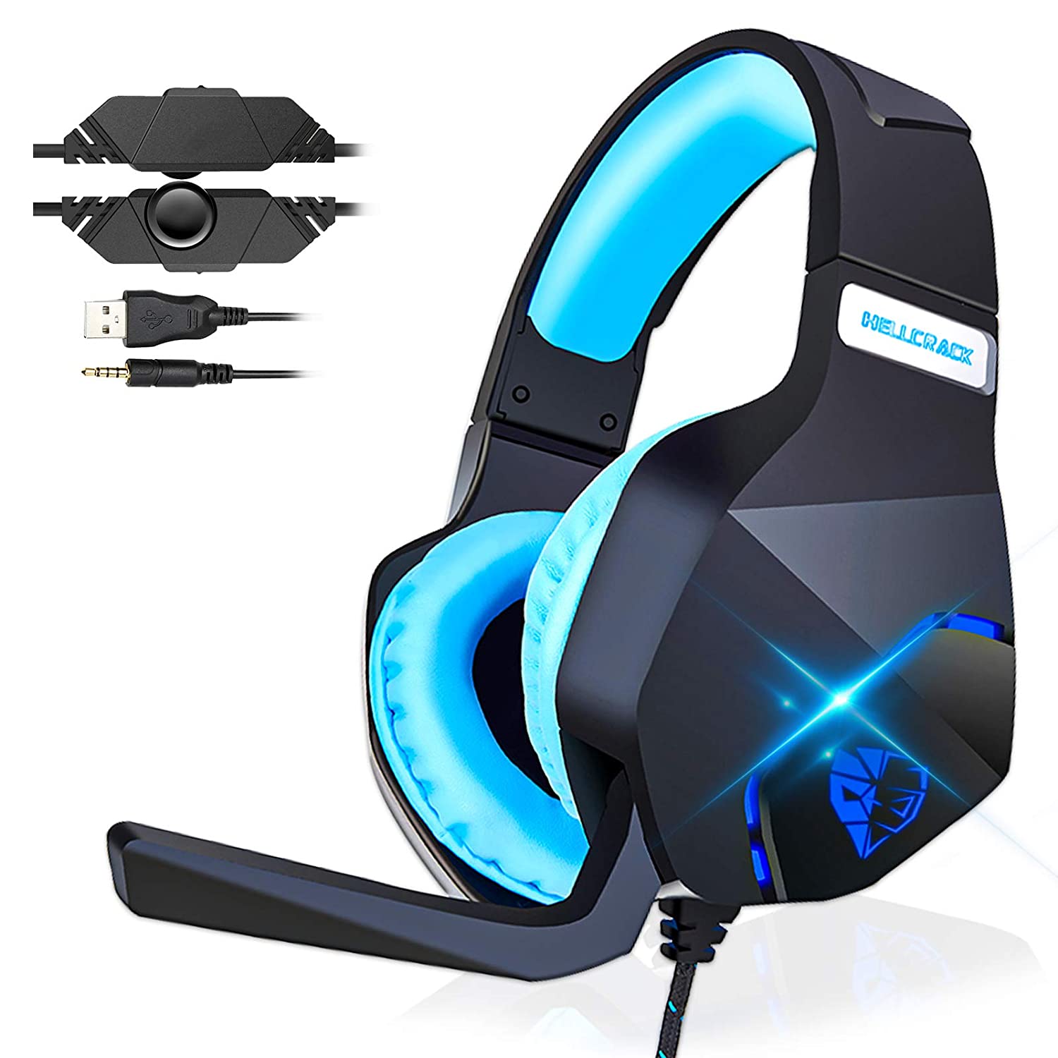 headset with mic for gaming player ps4 ps3 xbox 360/ps3/pc/mac